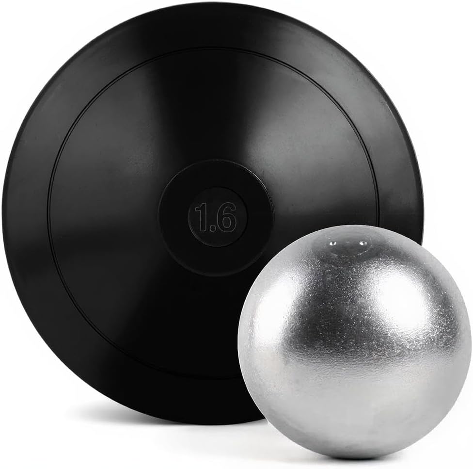 2 Pcs Shot Put Rubber Discus for School Track and Field Discuses for Outdoor Practice Throwing