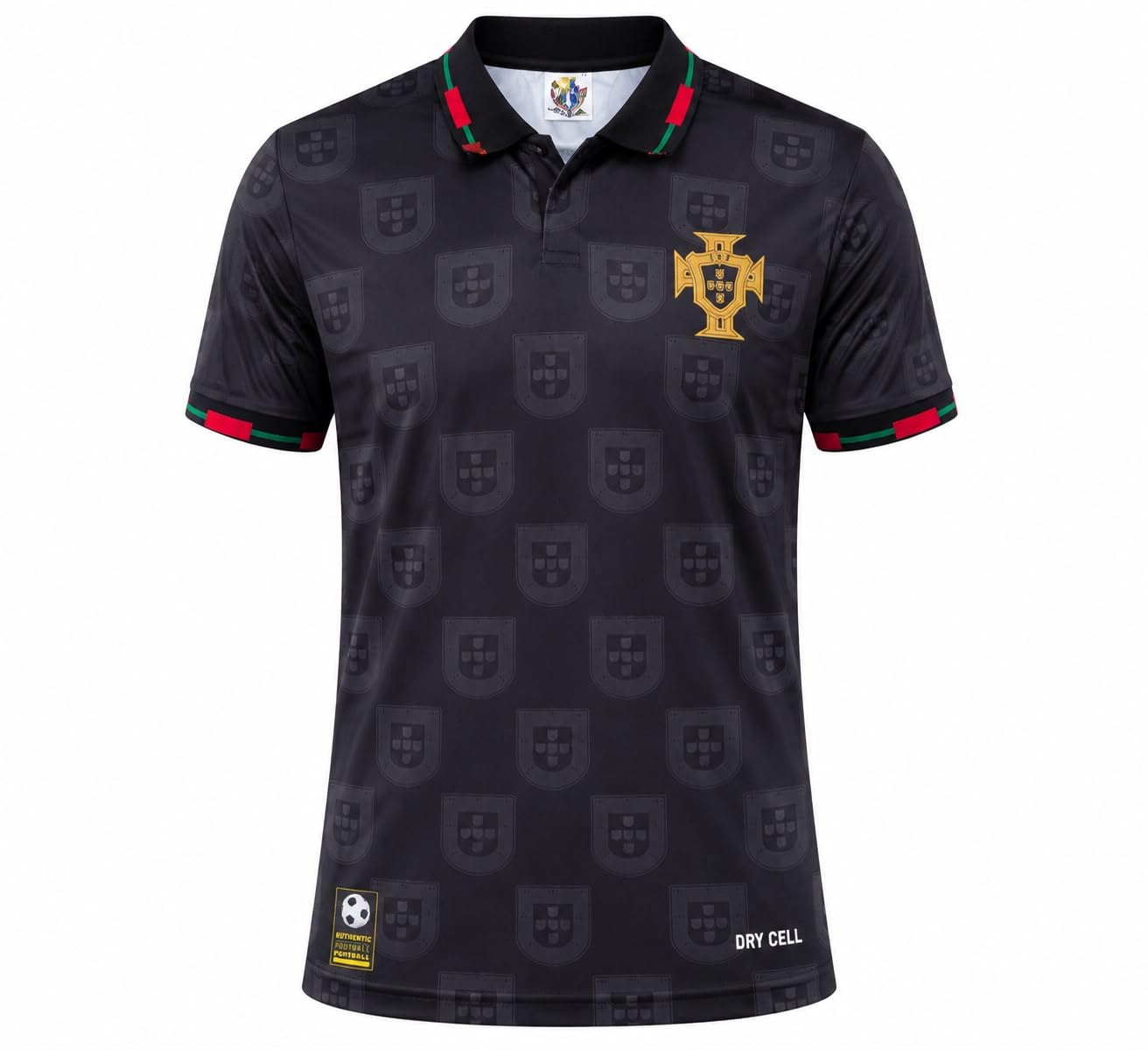 Men's Black Polo Football Jersey | Quick Dry Polyester Sports Polo T-Shirt | Collared Half Sleeve Athletic Training Tee for Football, Gym, Running, Workout, Cricket & Casual-picture-16