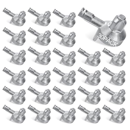 BagHeiyy 30PCS Bookshelf Pegs - Shelf Pins for IKEA Part 131372 Premium Zinc Alloy Shelf Support Pegs Fits Wood Cabinets & Shelves