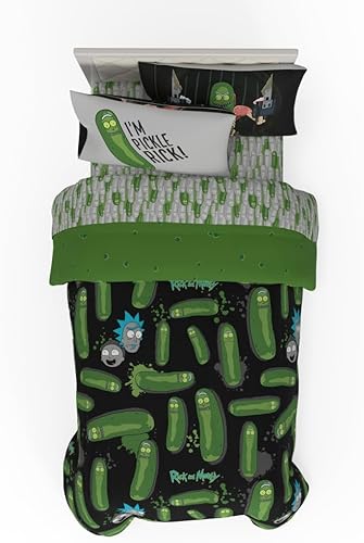 Miniatura 60 de Franco - Juego de ropa de cama coleccionable Nintendo Donkey Kong, 5 piezas, edredón reversible supersuave y juego de sábanas con funda, tamaño Rojo