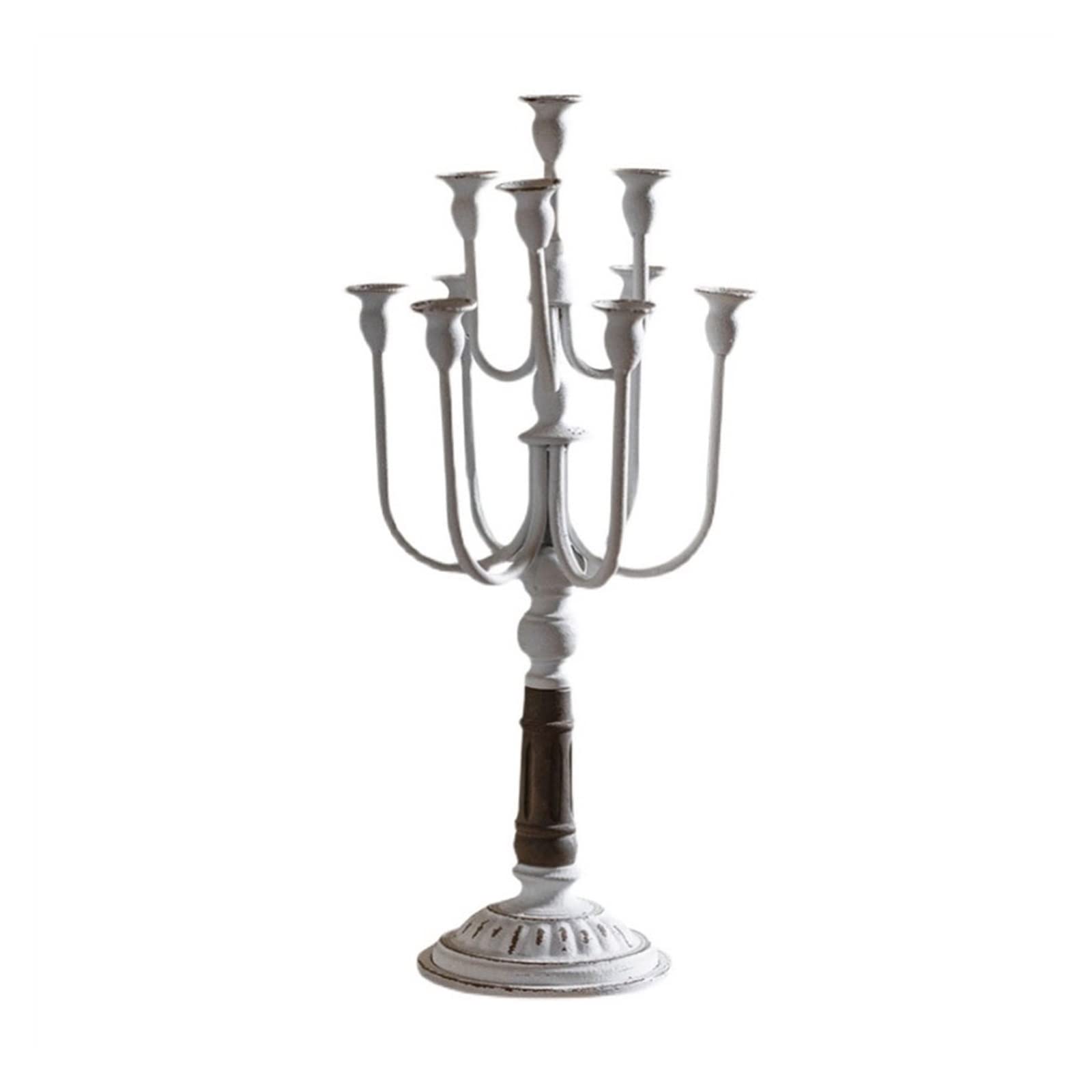 Candelabra Vintage Old Candlestick Romantic Candlelight Dinner Props Home Decoration Multi-head Candle Holder Iron Ornaments Decorate