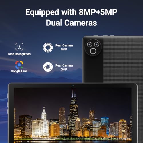 Image of Gleeso Tablet Android 16 Tablet 10 Inch, 24GB RAM 1TB Expandable, 6000mAh Battery, Widevine L1, Face Unlock, WiFi 6, Bluetooth 5.4, Dual Cameras Tablet for Work & Entertainment