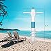 DUUDO Beach Umbrella Sand Anchor, Beach Accessories-Umbrella Base with 5-Spiral Screw Design, Beach Essentials Umbrella Holder Stand Resist Strong Winds One Size Fits All