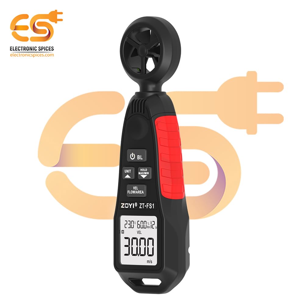 Electronic Spices ZT-FS1 Handheld Anemometer LCD Digital Wind Meter 1