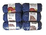 Bernat Blanket Yarn, 5.3oz, 6-Pack (Navy)