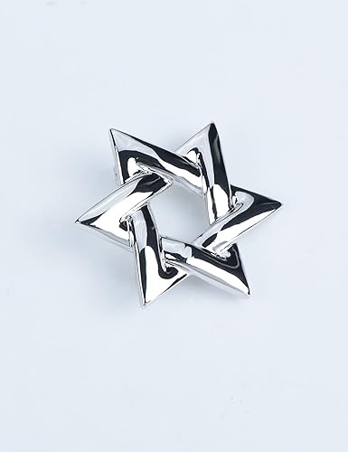 Miniatura 4 de Broche de estrella de David con diamantes de imitación y estrella de David, broche de solapa espiritual