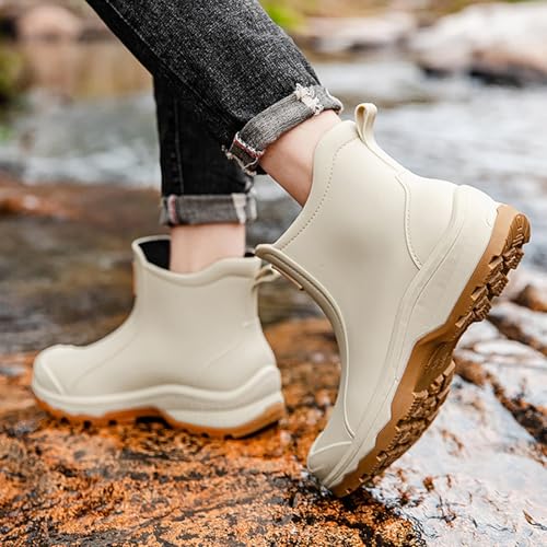 Bottines en caoutchouc imperméables et légères avec semelle antidérapante - 3