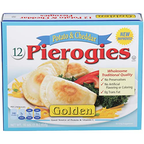 Golden Potato and Cheddar Pierogies, 16 Oz, 12 Pack