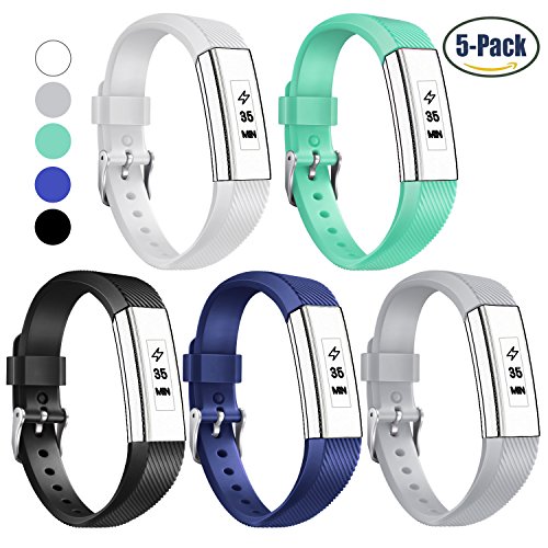 For Fitbit Alta HR and Alta Leather Bands, Konikit Classic Premium Genuine Leather Soft Slim Replacement Wristband Vintage Strap Accessories with Metal Buckle Clasp, Women Men