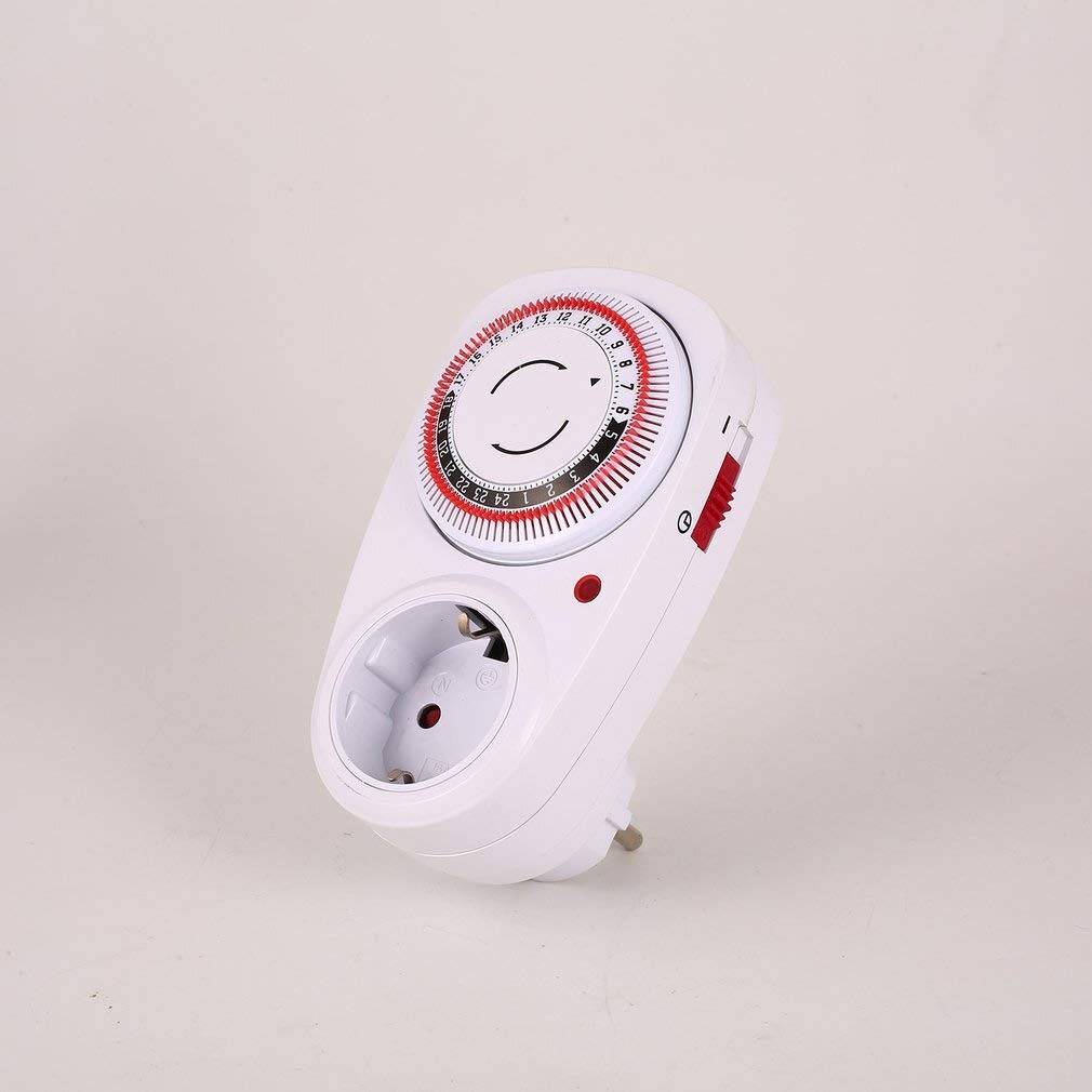 Eieruhren 24 Stunden Timer EU/US/UK-Stecker in Mechanical Grounded Programmierbarer Timer-Schalter Smart-Countdown Schaltsteckdose Indoor Auto Power Off Timer Eieruhren Zeitschaltuhren