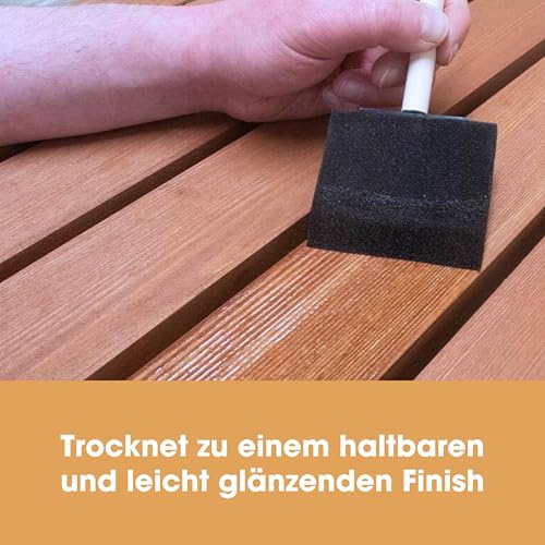 Furniture Clinic Gekochtes Leinöl für Holzmöbel & mehr | 250ml raffiniertes Öl | Leinölfirnis | seidenmatt-glänzendes Holzöl-Finish für Möbel, Tischplatten, Terracotta-Fliesen, Stein & Metall