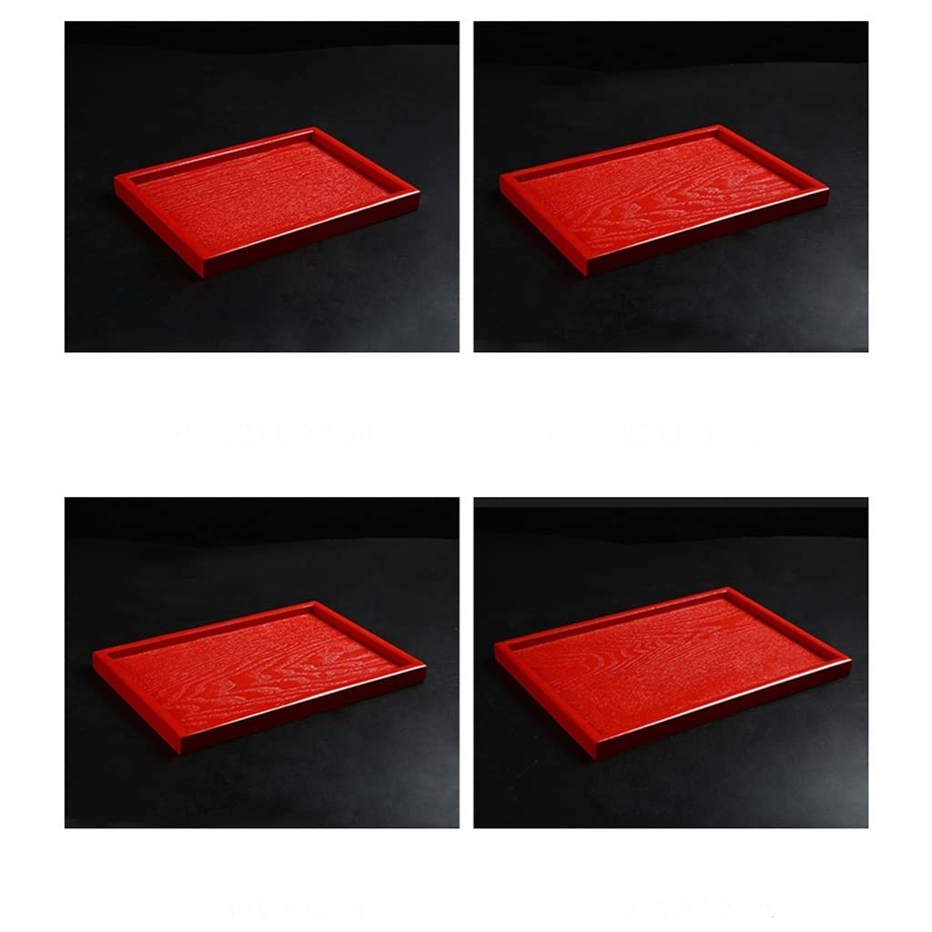 Bandeja Bandeja de Servir y Bandeja, Bandeja de Bocadillo de Madera Rectangular, Bandeja de Desayuno, decoración de Granja con Estilo Sirviendo Platos Bandejas para Servir Comida(S)