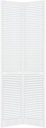 Miniatura 4 de Puerta de armario Kimberly Bay, plegable, tradicional Louver-Louver Blanco., Blanco, B-SIPB