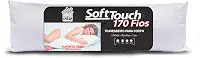 Travesseiro de Corpo Antialérgico Apoio Pernas e Coluna Xuxão Body Pillow Enchimento inteligente