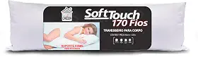 Travesseiro de Corpo Antialérgico Apoio Pernas e Coluna Xuxão Body Pillow Enchimento inteligente