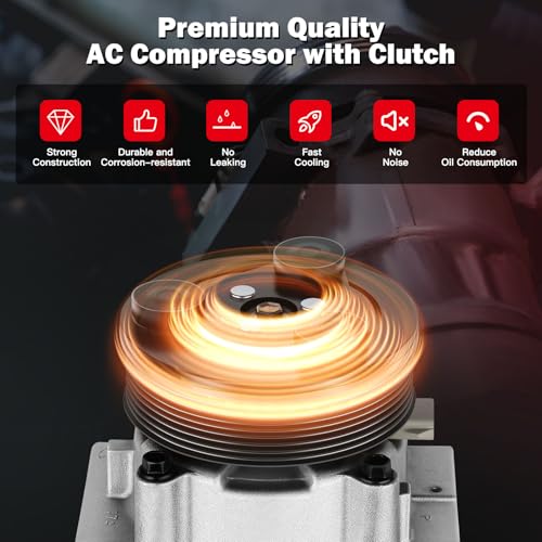 Image of AC Compressor Pump for Ford Expedition E-150 E-250 E-350 Econoline 4.6L