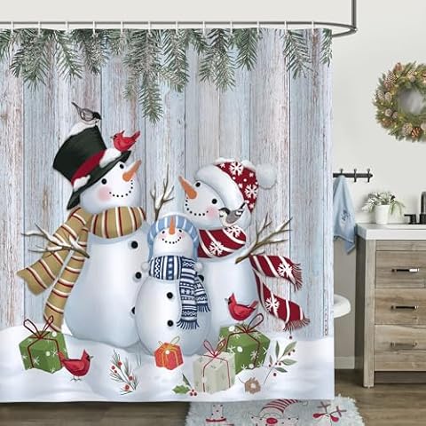Rideau de Douche Bonhause Hiver Cover