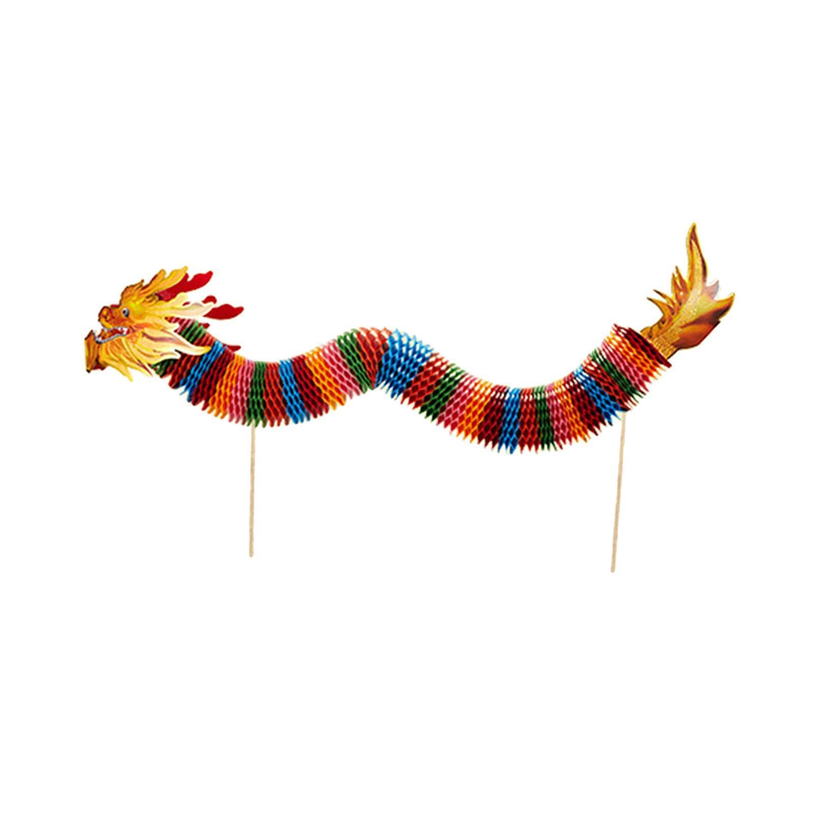 CYDZSRA Chinese New Year Lantern Dragon Decoration Beautiful Handmade For Indoor And Outdoor Festivities And Office Decor Dragon Dance Educational Toys
