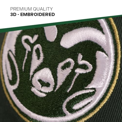 Gorra bordada ajustable verde con visera miniatura 3
