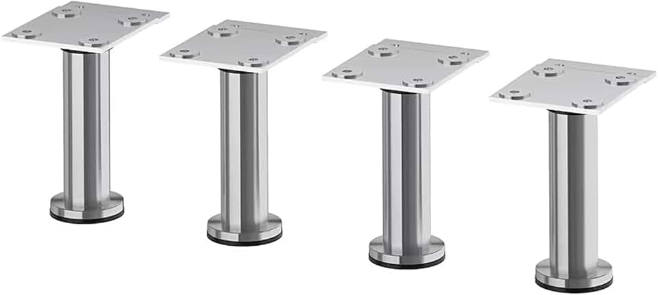 IKEA CAPITA Leg, Stainless Steel 4 3/8-4 3/4" (X4)