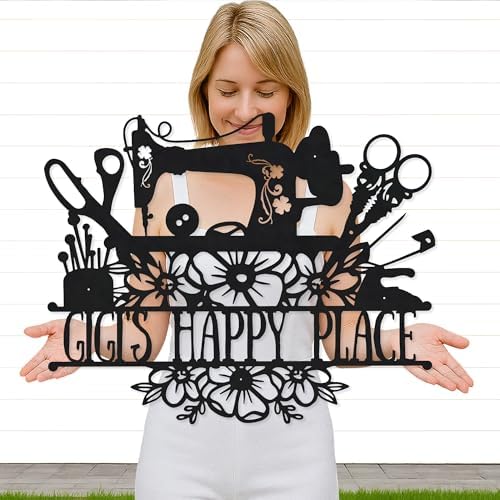 Personalized Sewing Machine Sign – Custom Metal Quilting Room Decor for Mom, Grandma, Nana, Mimi – Gift for Women, Enthusiasts, Quilters & Professional Sewers Personalized Sewing Machine Sign – Custom Metal Quilting Room Decor for Mom, Grandma, Nana, Mimi – Gift for Women, Enthusiasts, Quilters & Professional Sewers