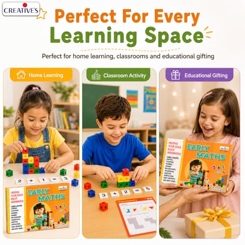 Image of Creative's Early Maths - STEM Educational Game for Kids, Learn Counting, Numbers, Sorting & Patterns, Addition, Subtraction & Geometry, Fun Learning Toy for Ages 5+