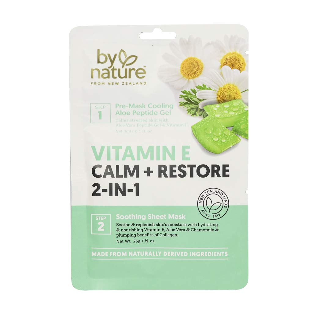By Nature From New Zealand - Soothing Skin Treatment Mask for Hydrating, Moisturizing and Providing Vitamins