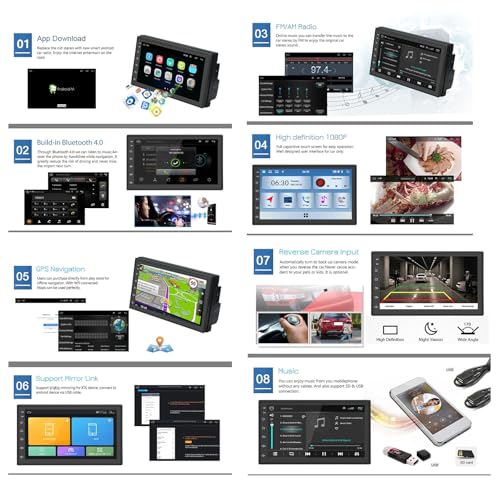 Radio para auto pantalla táctil 9 pulgadas con navegación miniatura 4