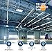 Barrina 8FT LED Shop Light, 100W 15000LM 5000K, Clear Cover Linkable LED Tube Lights, V Shape Integrated T8 Lighting, Ceiling Lights for Garage, Warehouse, Workshop, ETL Listed,10 Pack