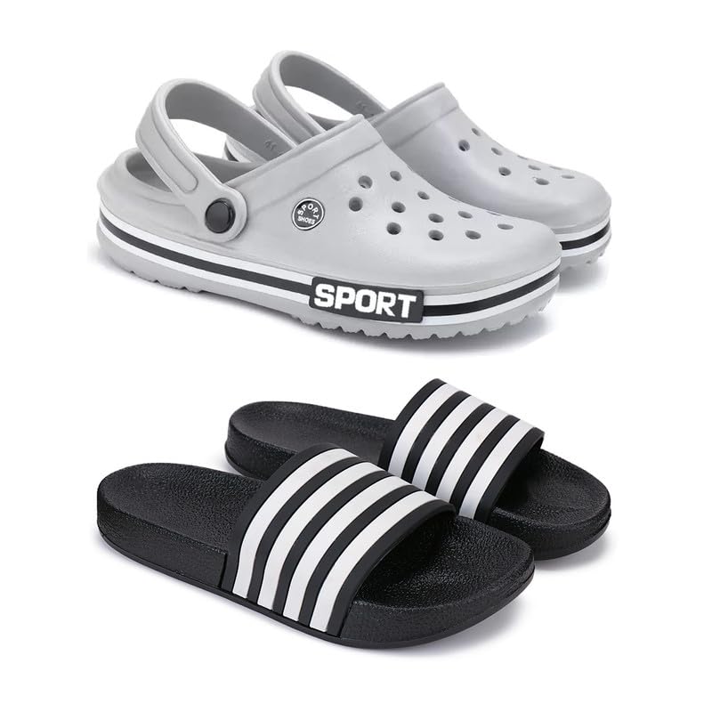WINGSCRAFT-Lightweight Classic Clogs | Sandals |Slider Adjustable Back Strap for Men-Combo(2)-3016-3024-picture-47