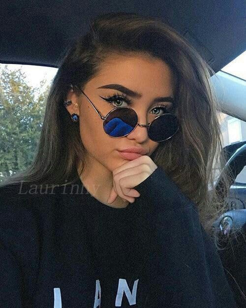 Retro Small Round Polarized Sunglasses for Women Men Vintage Metal Circle Frame Tint Lens Glasses2