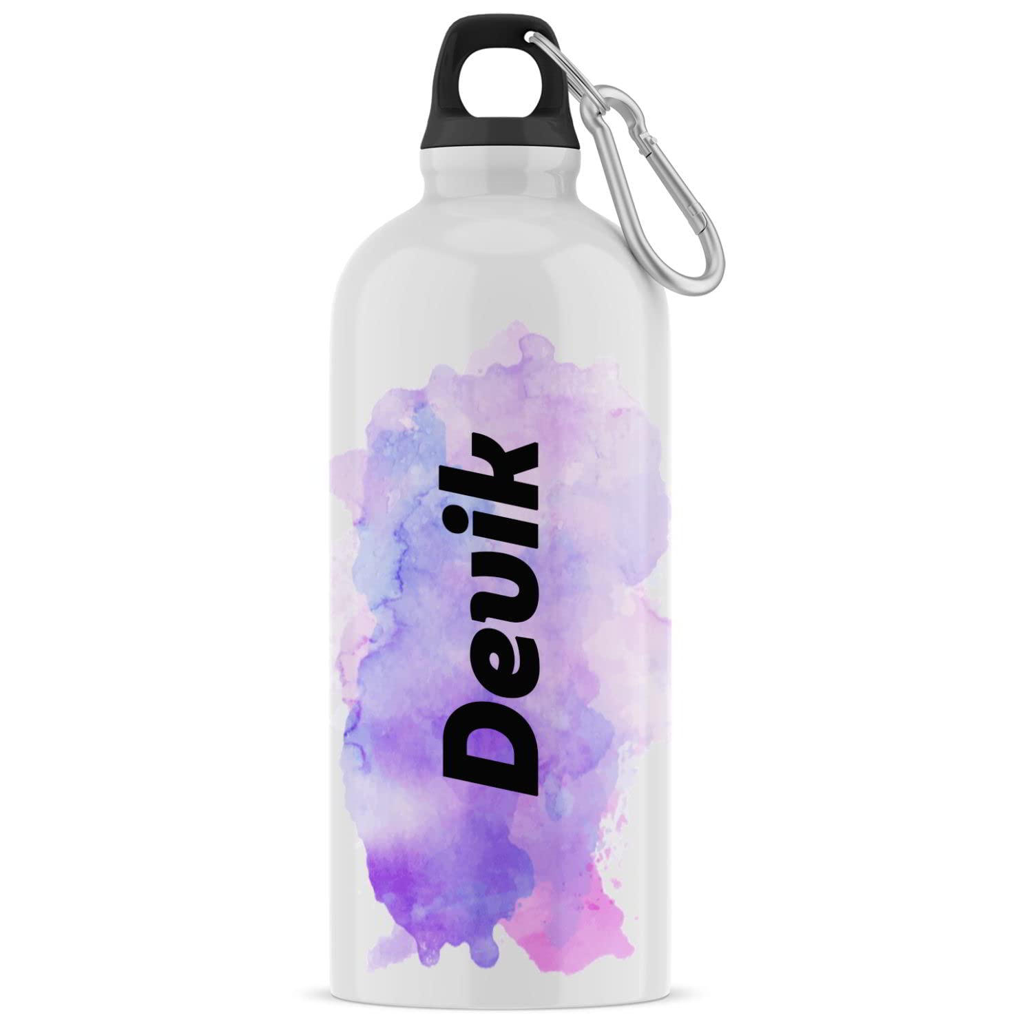 ASHVAH Customizable/Personalised Sipper Water Bottle, Leak Proof, for School, Gym, Home, Office 600 ML - Birthday, Return Gift, Boys, Name - Devik