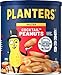 PLANTERS Salted Cocktail Peanuts, Party Snacks, Plant Based Protein 16oz (1 Canister) (Pack of 4)