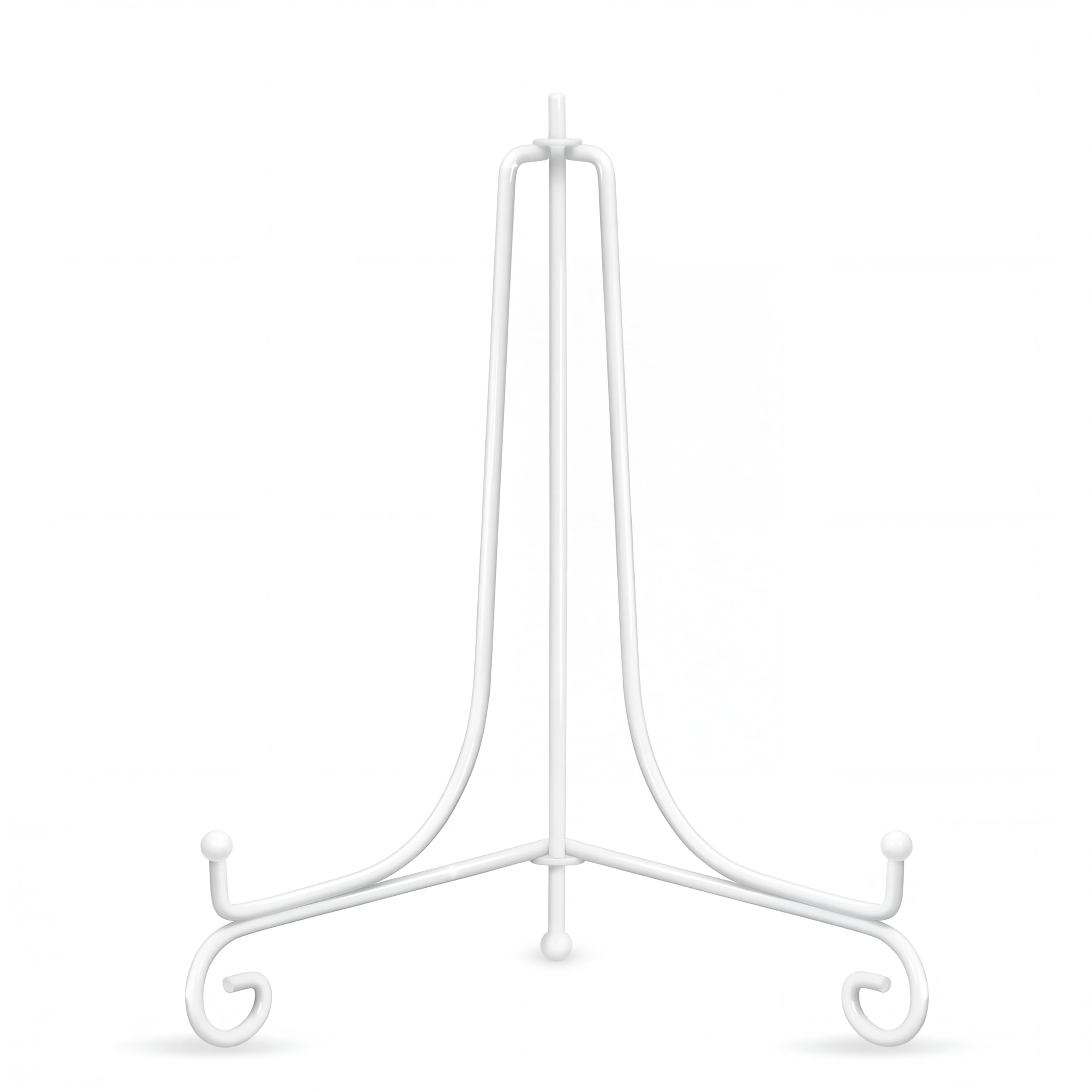 Artliving (2 pack 10" Iron Large Plate Stand, White Iron Easel Plate Display Photo Holder Stand, Displays Picture Frames, Cookbooks, Decorative Plates, Tablets and Art