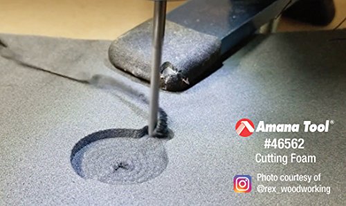 Amana Tool - 46564 Solid Carbide CNC Foam Cutting Down-Cut Square End Spiral 1/8 Dia x 1-1, 1/8 inch x 1-1/8 inches - Image 4