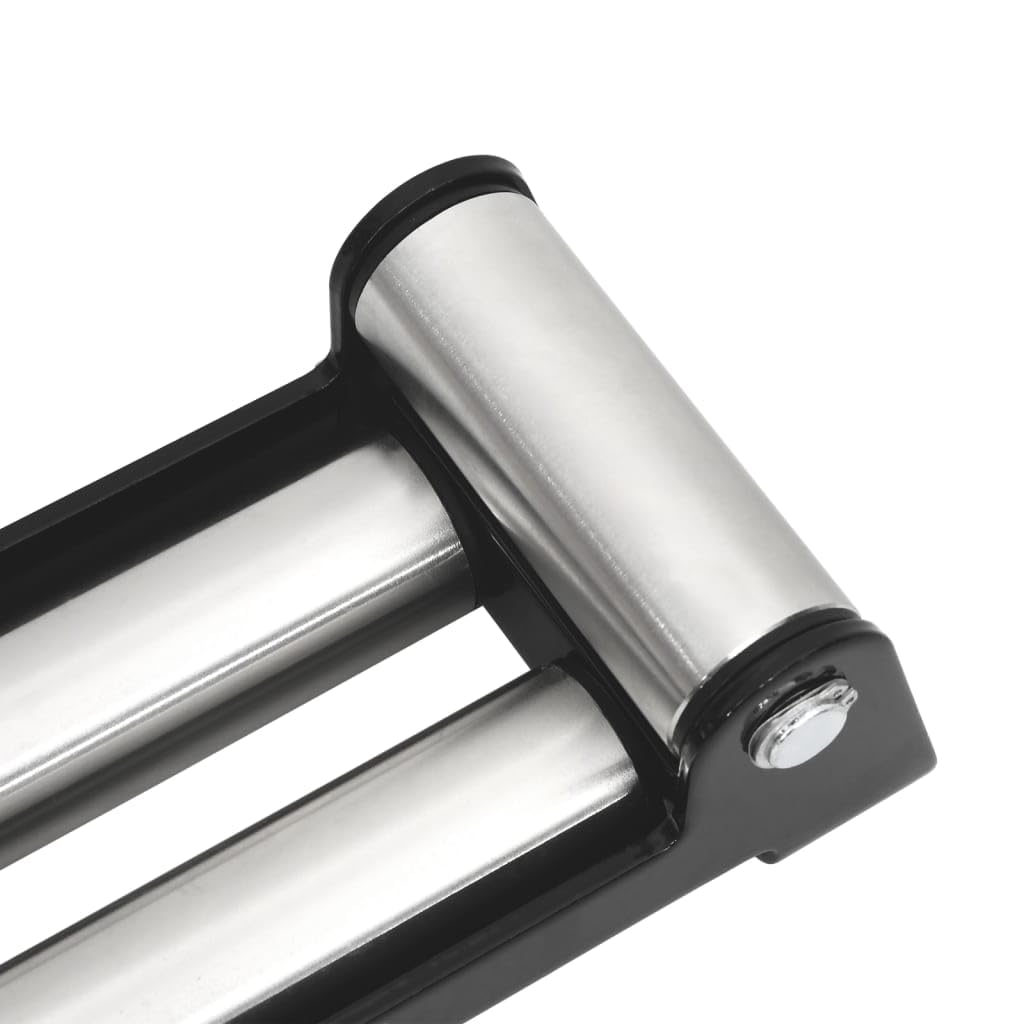 4-Wege-Rollenseilfenster aus pulverbeschichtetem Stahl 297x126x86 mm für Seilwinde 8000-13000 lbs mit verzinkten Rollen für Werkstatt, Baustelle, Garage, Lasttransport und Hebezug