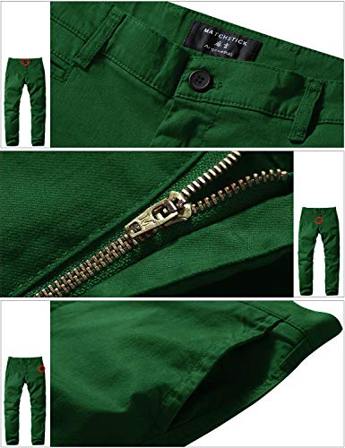 Match Mens Slim-Tapered Flat-Front Casual Pants (32, 8105 Grass Green)4