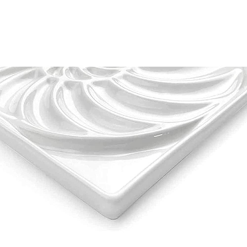 Palette d'aquarelle en céramique, Aquarelle en céramique de conque rectangulaire adaptée aux Peintres, Artisans, Amateurs, Artistes, étudiants, supplément de Peinture d'art