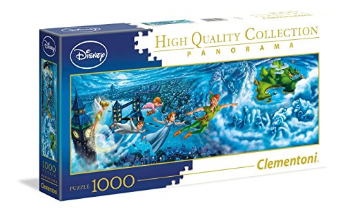 Preisvergleich Produktbild Clementoni 39448" Peter Pan: Nachtflug Puzzle Disney Panorama, 1000 Teile