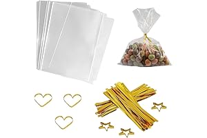 Clear Treat Bags 100 PCS for Multiple Usages