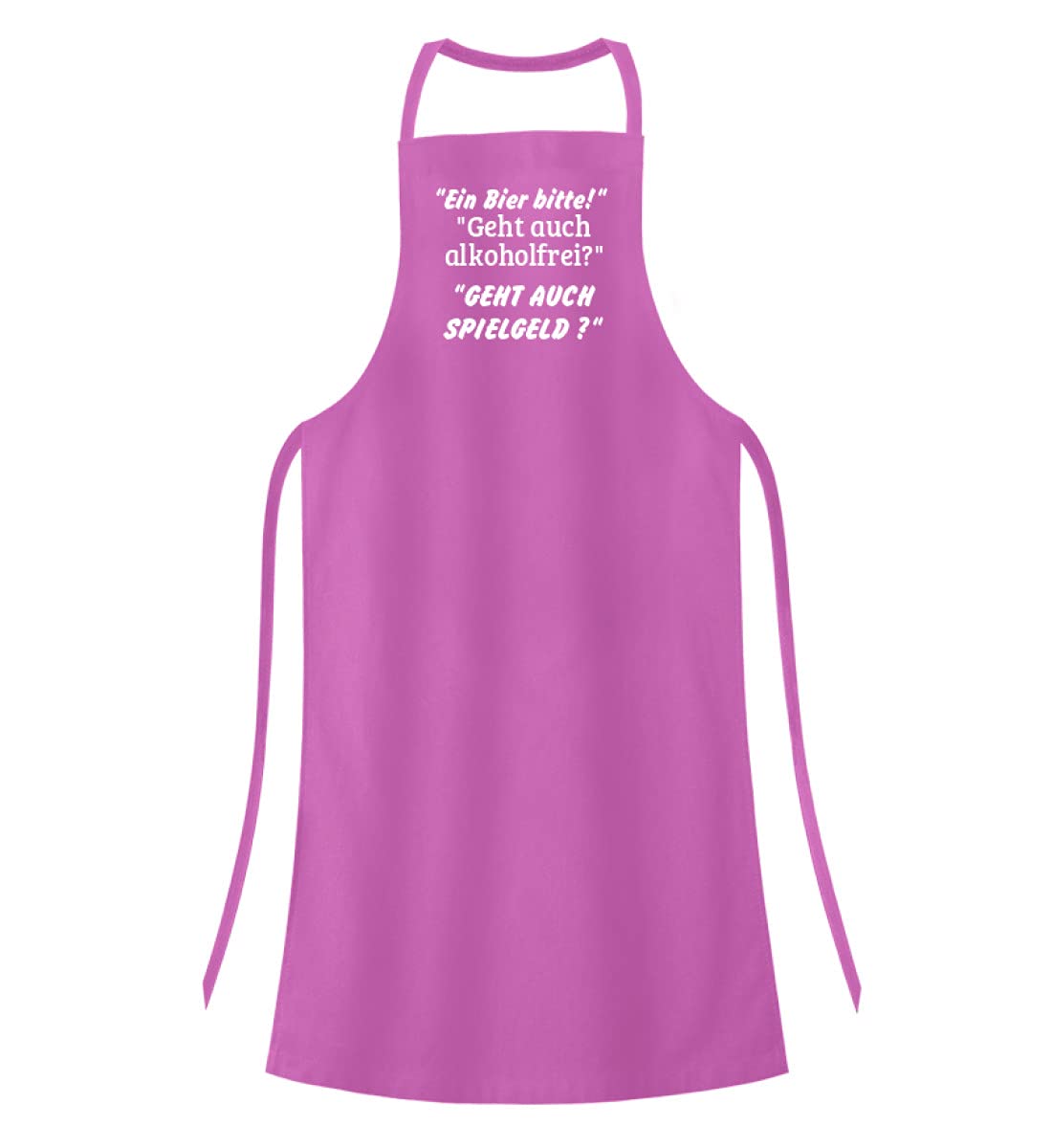 Tablier de barbecue rose taille unique pour cuisine et grillades