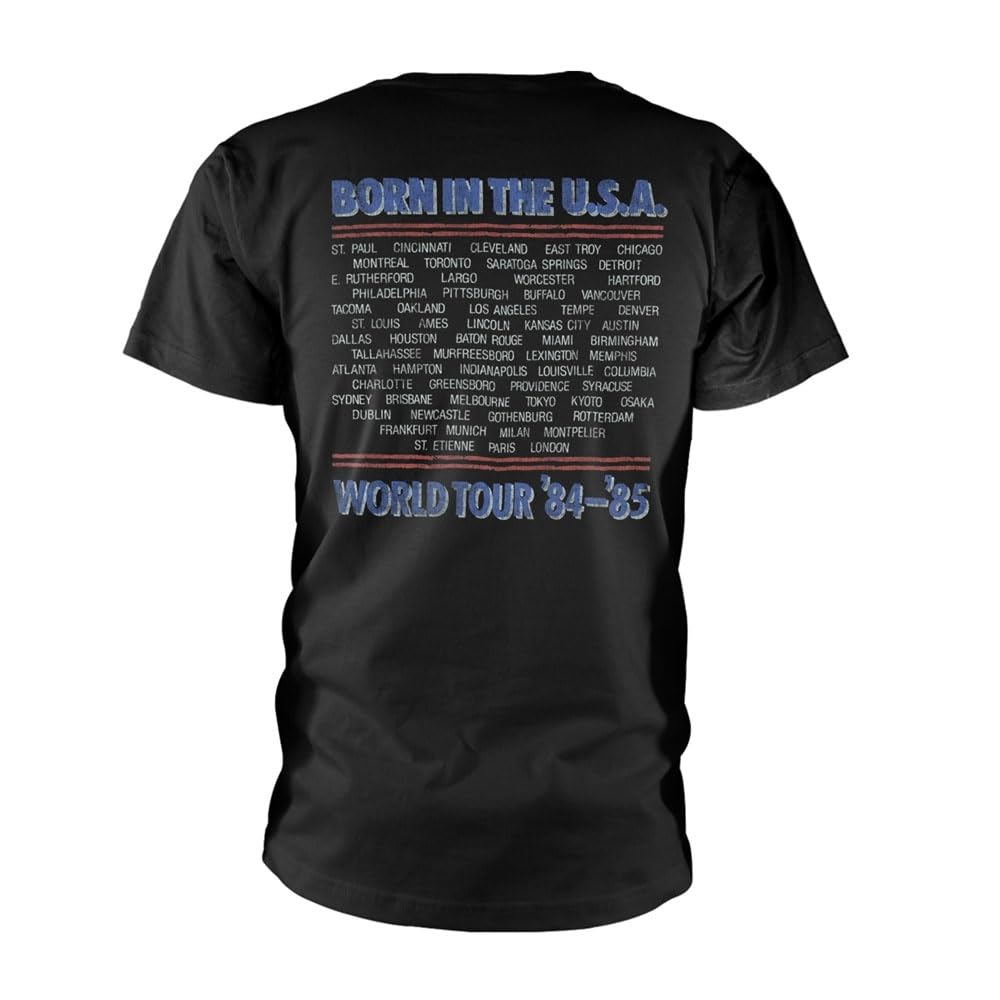 Plastichead Bruce Springsteen Tour 84-85 Camiseta Unisex Adulto