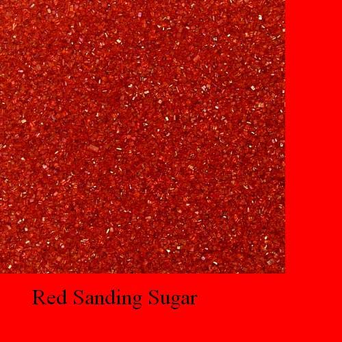 Sanding Sugar (16 oz / 1 LB or 8 LB) (Red, 1 LB) Now in a plastic jug!