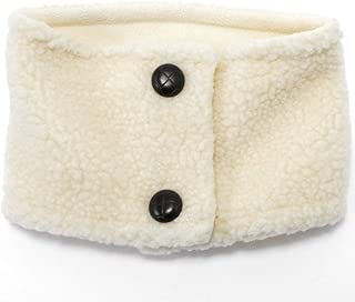 マイクロボア ボタン付き ネックウォーマー 男女兼用 メンズ レディース スヌード マフラー