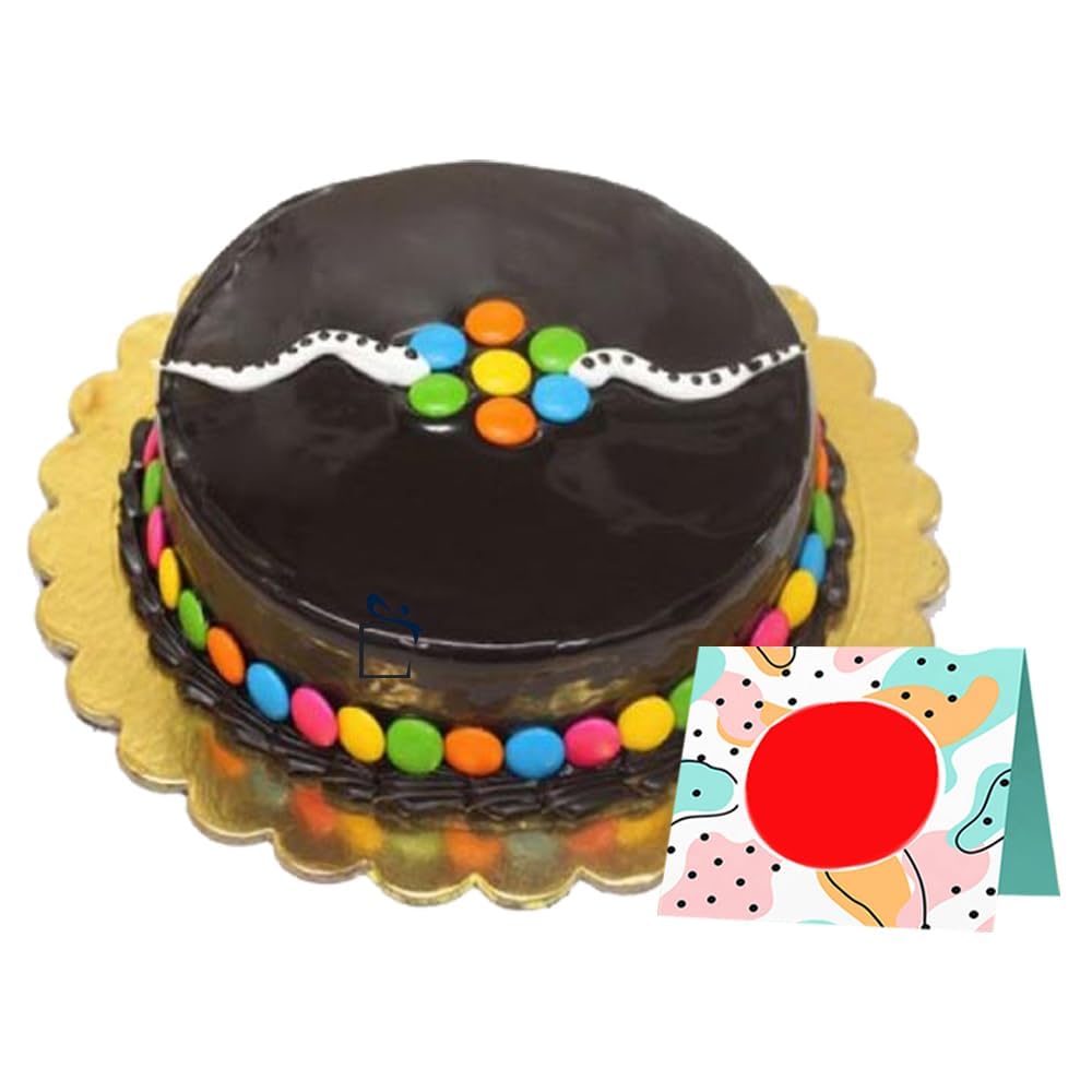 EG2i Rakhi chocolate Cake with Gems, Rakhi gifts, Rakhi gifts for brother, gifts for sibling, gifts for sister, same day delivery-image-42