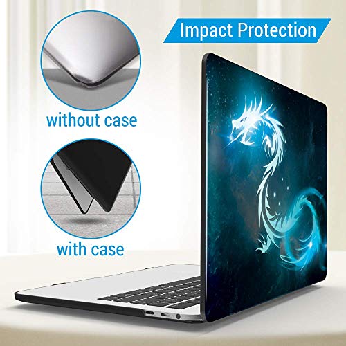 IBENZER MacBook Air 13 Inch Case, Soft Touch Hard Case Shell Cover for Apple MacBook Air 13 A1369 1466, Dragon, MAD13DRN+1