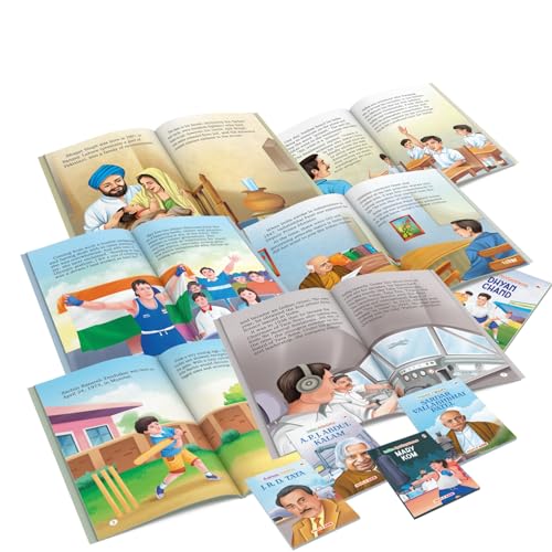 Image of Story Books for Kids - Indian Famous Personalities (Set of 25 Books) (Illustrated) - Scientists - Freedom Fighters - Thought Leaders - Sportspersons - ... Vivekananda, Vallabhai Patel, Bhagat Singh