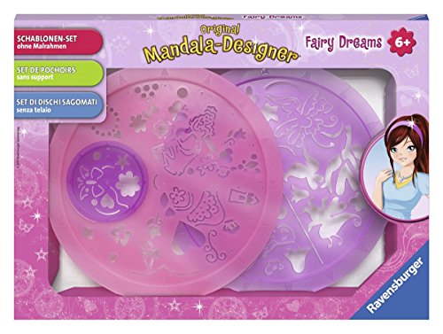 Preisvergleich Produktbild Ravensburger 29882 - Schablonen-Set Fairy Dreams - Mandala-Designer