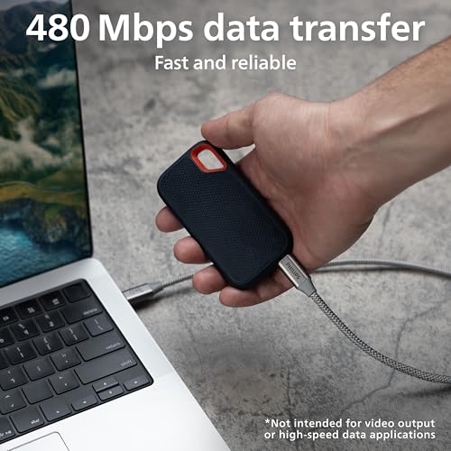 PHILIPS 240W USB-C to USB-C Charging Cable, Laptop & Phone Cable - image 3