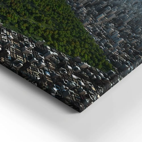 Abstraction de Central Park image imprimée sur toile d'art de luxe
